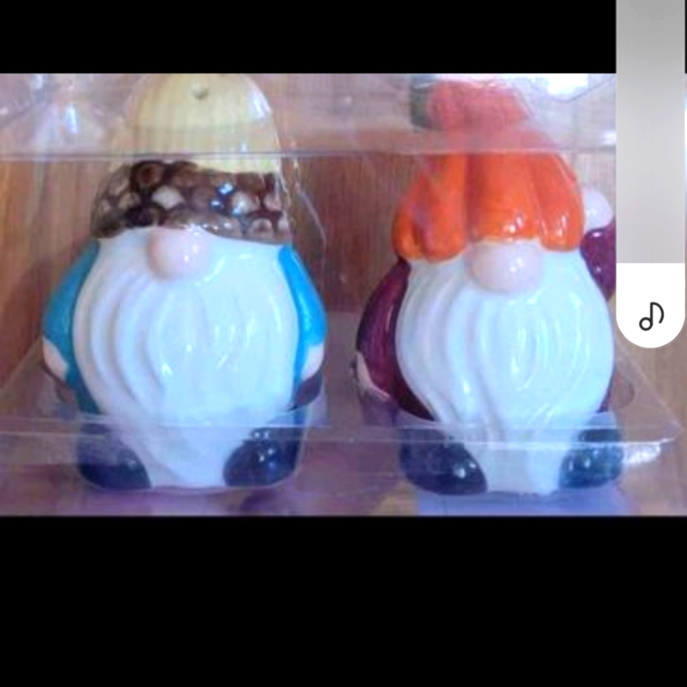 GNOME Thanksgiving Day Salt & Pepper Shakers NEW IN PACKAGE